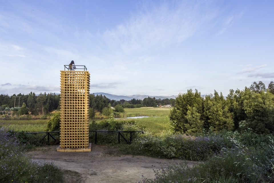 two towers and a trail by azocar catron
