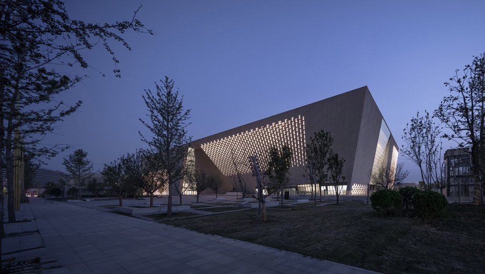 zhengzhou art museum and zhengzhou archives china by zeng qun architecture design studio