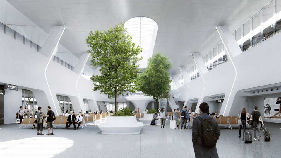 MAD Unveils Jiaxing s Train Station in the Forest