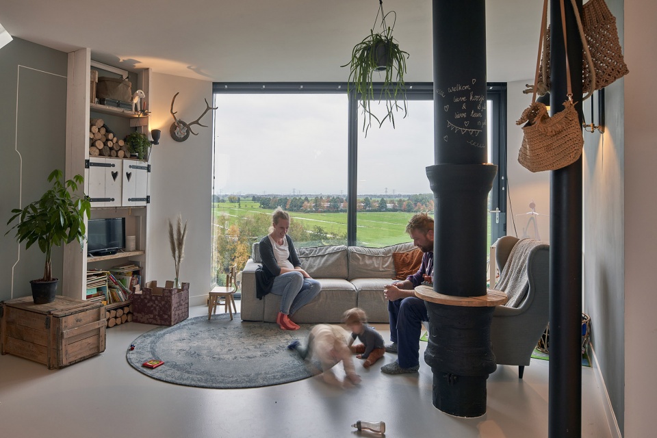 Transformation of the watertower in Nieuw Lekkerland by RV Architectuur