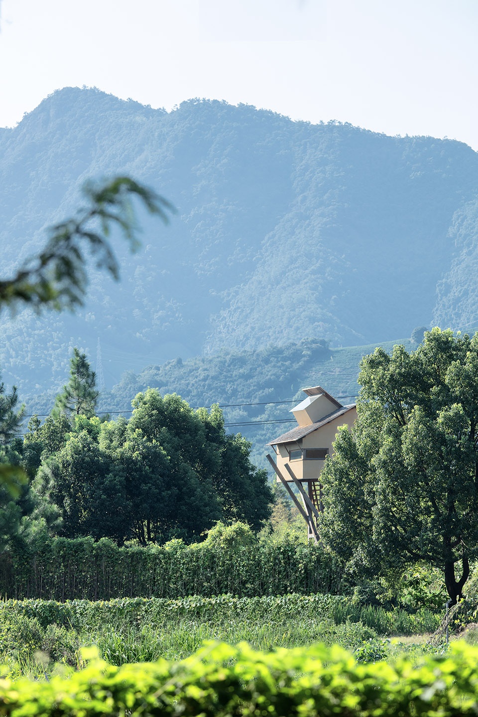 tower for meditation and view china by jumping house lab
