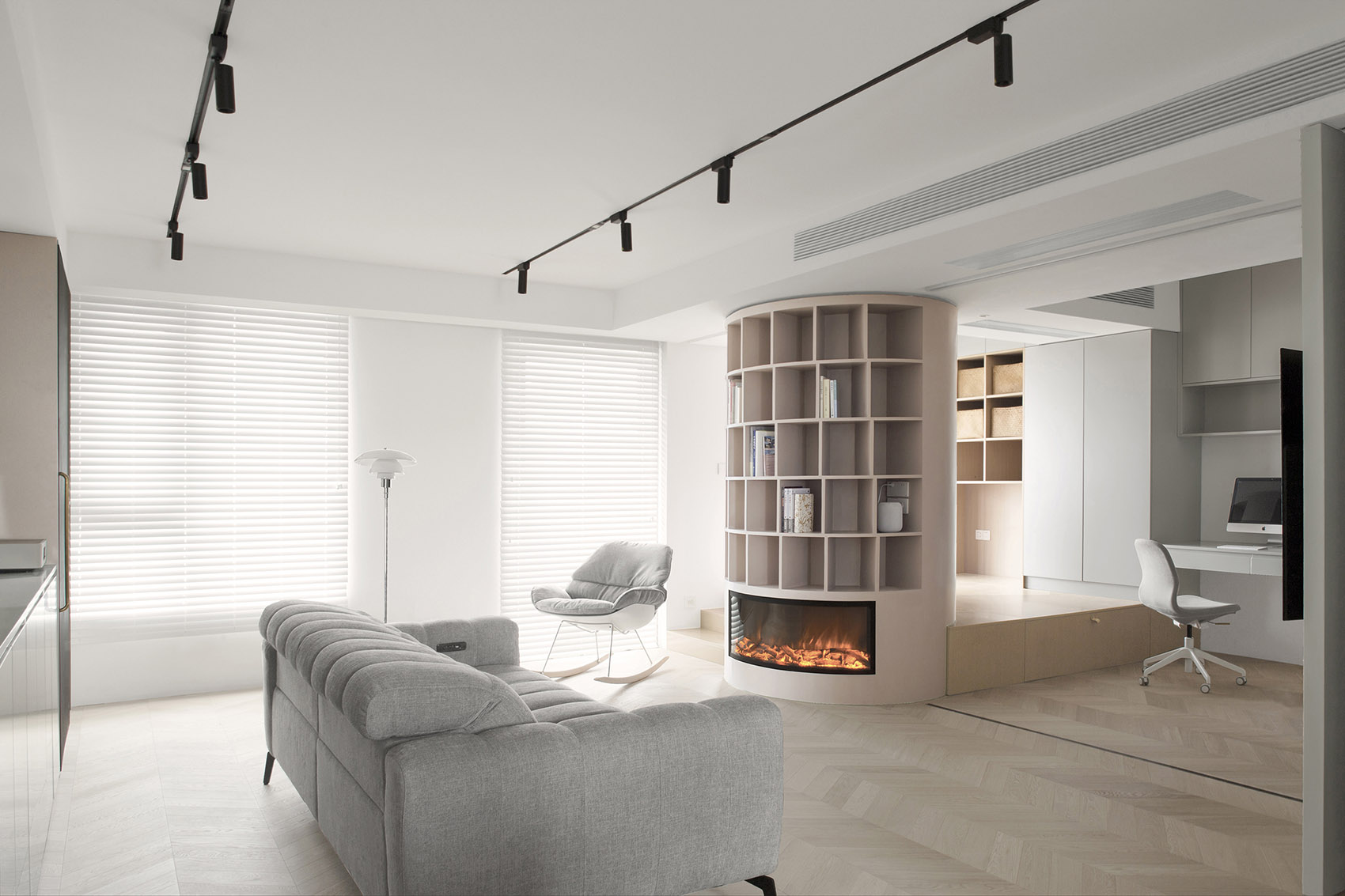 View of Turbine Apartment, Shanghai, China by QISI DESIGN - 谷德设计网