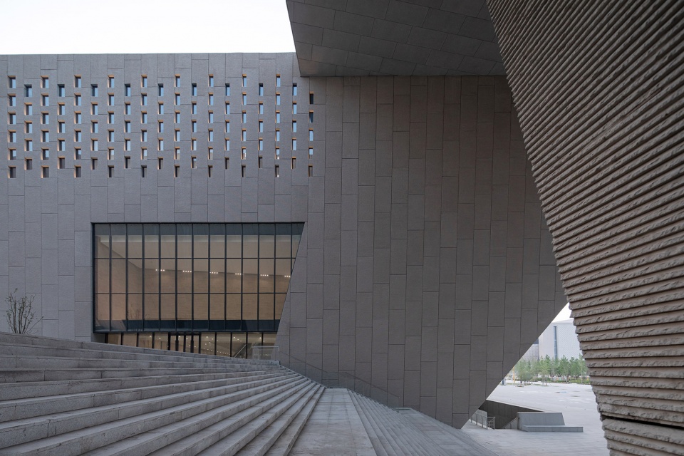 zhengzhou art museum and zhengzhou archives china by zeng qun architecture design studio