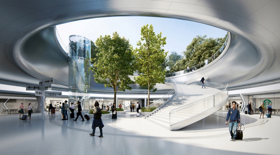 MAD Unveils Jiaxing s Train Station in the Forest