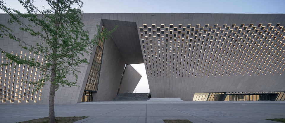 zhengzhou art museum and zhengzhou archives china by zeng qun architecture design studio
