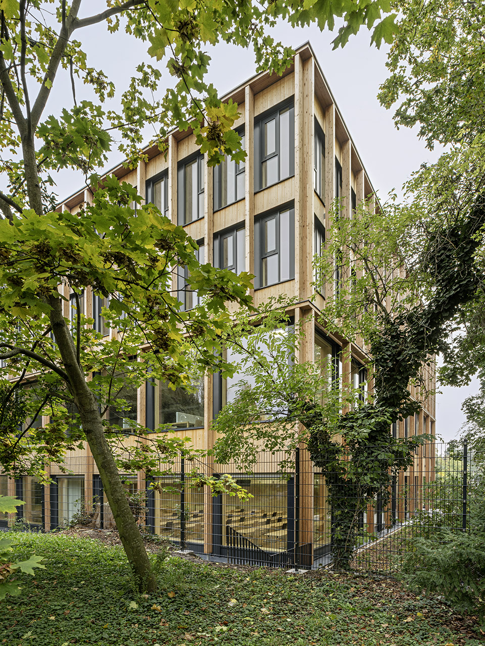 library and seminar centre boku vienna by swap architekten delta