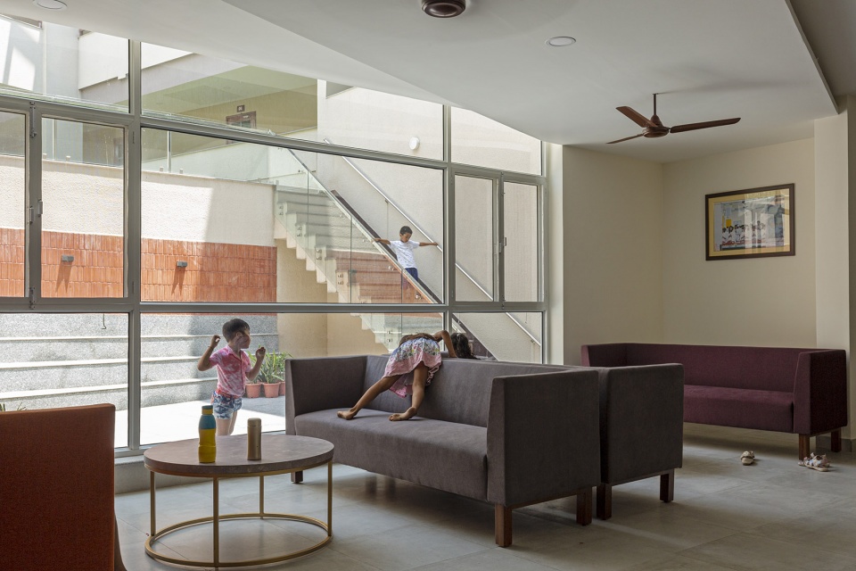 the mann school white flower hall girls hostel by envisage