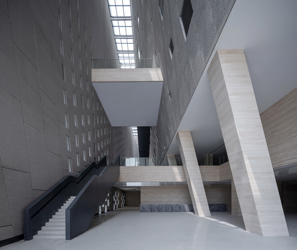 zhengzhou art museum and zhengzhou archives china by zeng qun architecture design studio