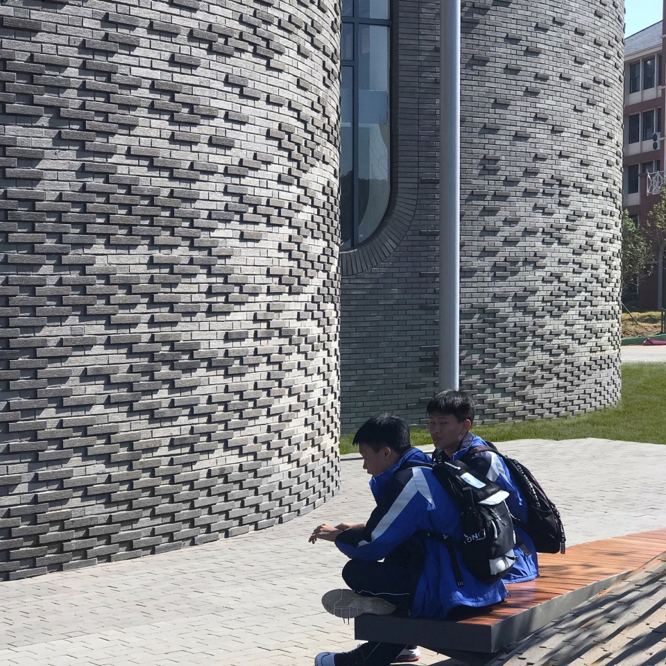 gymnasium and swimming pool of fujian jianou first high school china by thdl