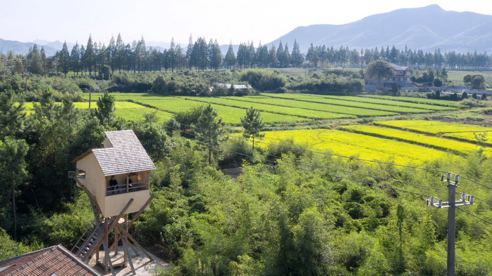 tower for meditation and view china by jumping house lab