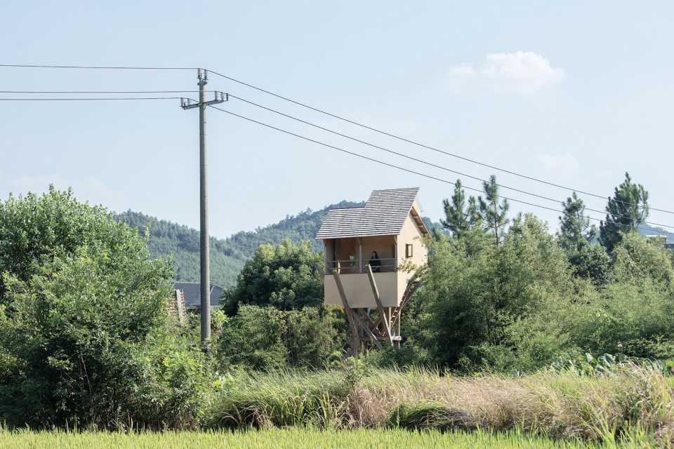 tower for meditation and view china by jumping house lab