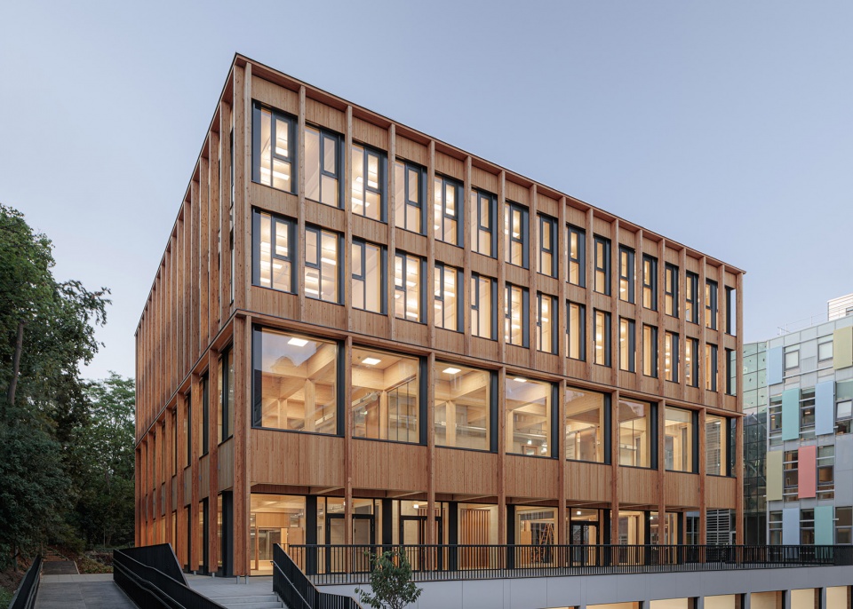 library and seminar centre boku vienna by swap architekten delta