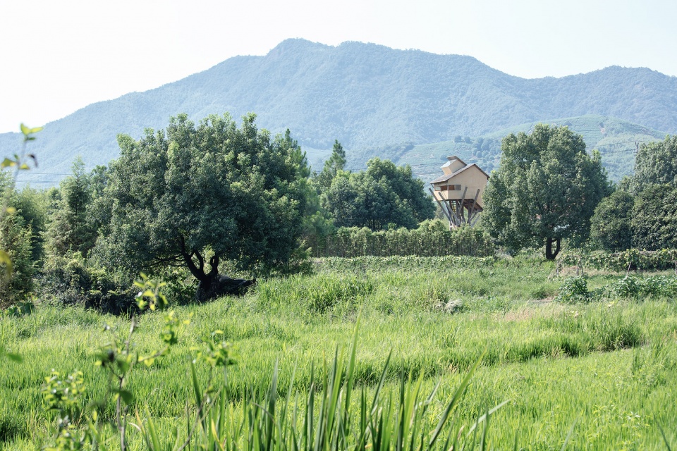 tower for meditation and view china by jumping house lab