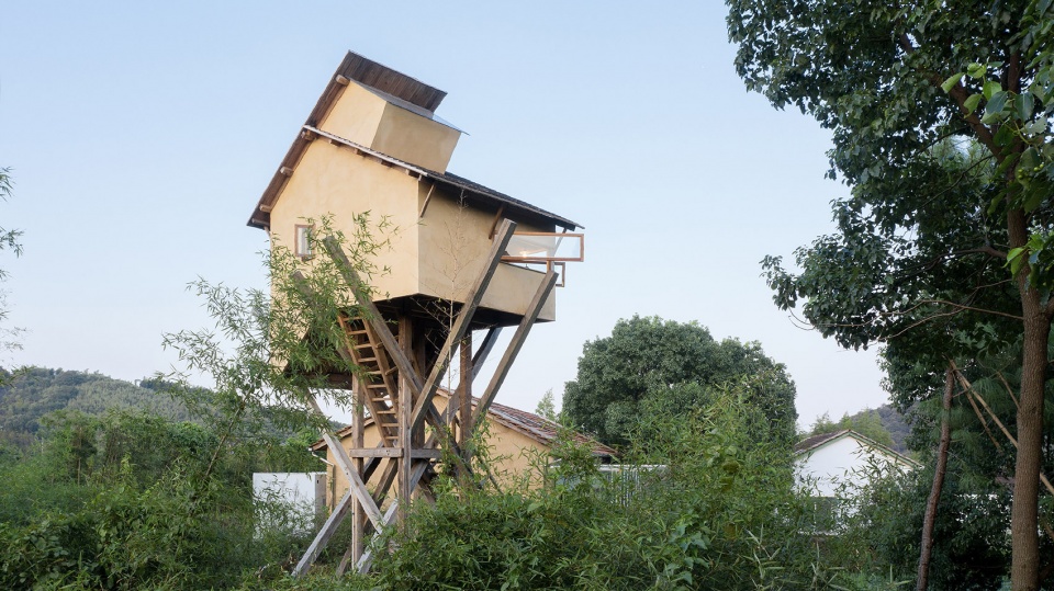 tower for meditation and view china by jumping house lab