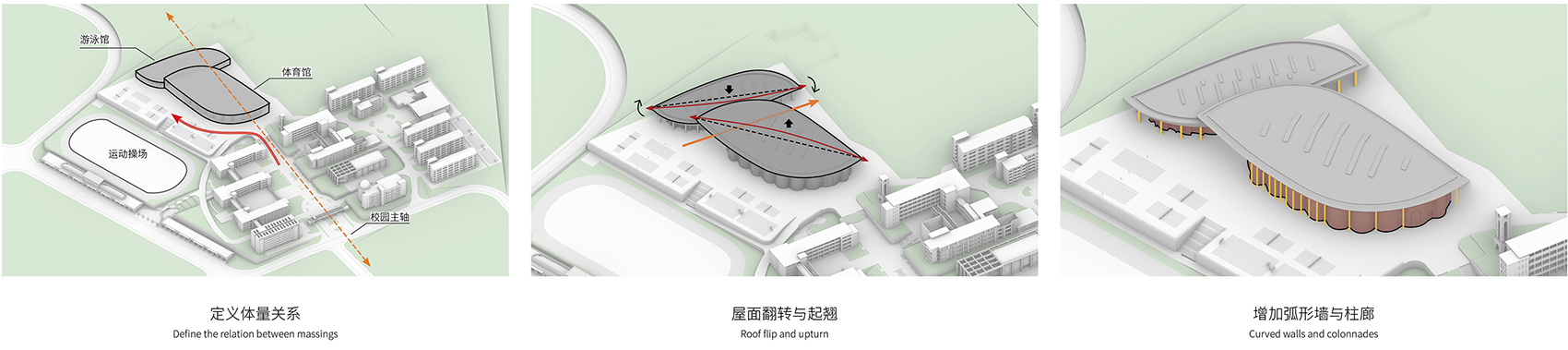 gymnasium and swimming pool of fujian jianou first high school china by thdl