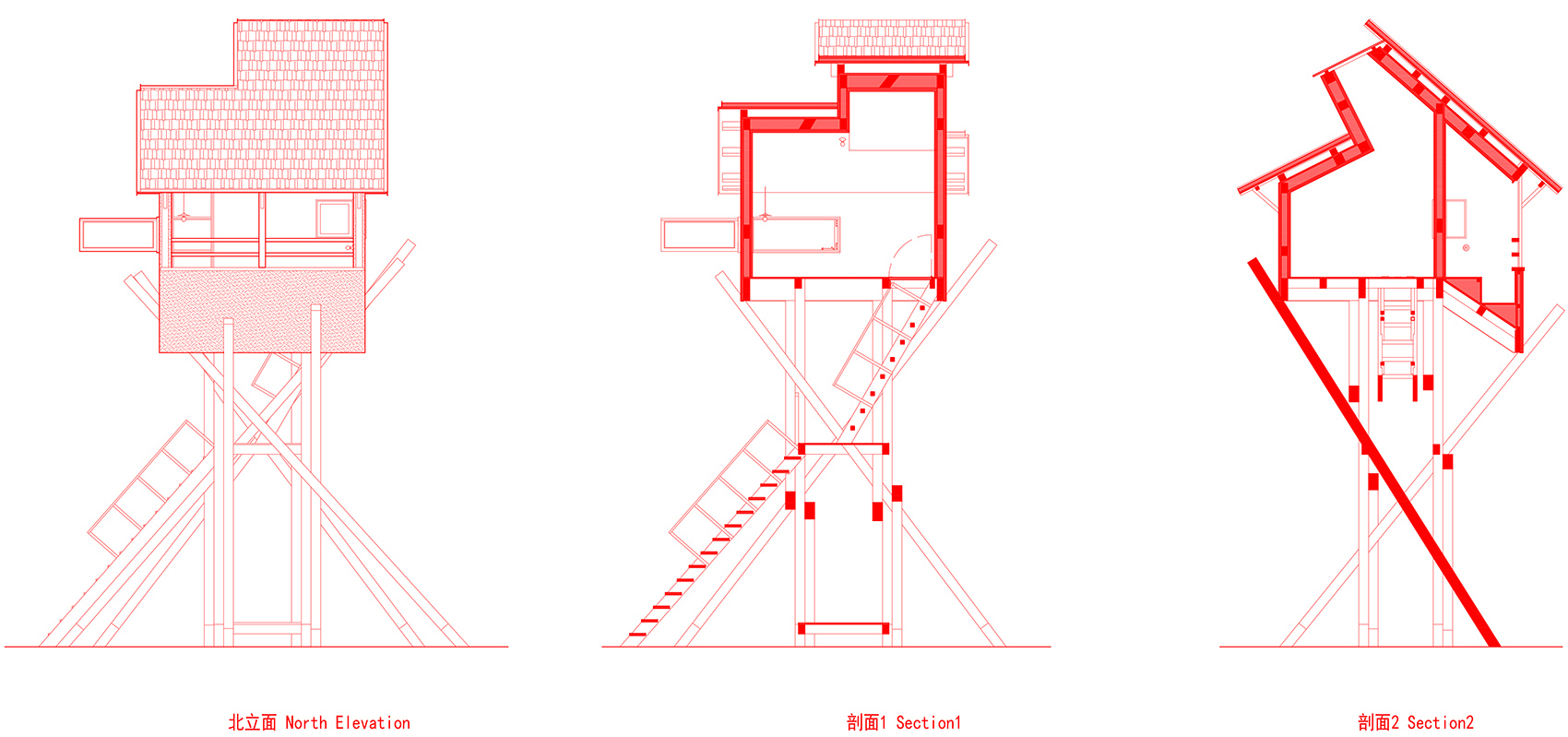 tower for meditation and view china by jumping house lab