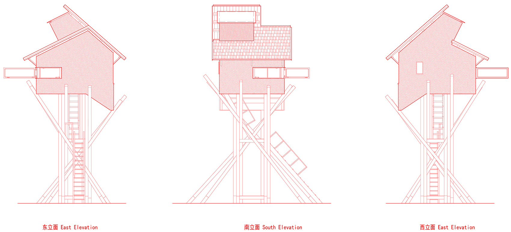 tower for meditation and view china by jumping house lab
