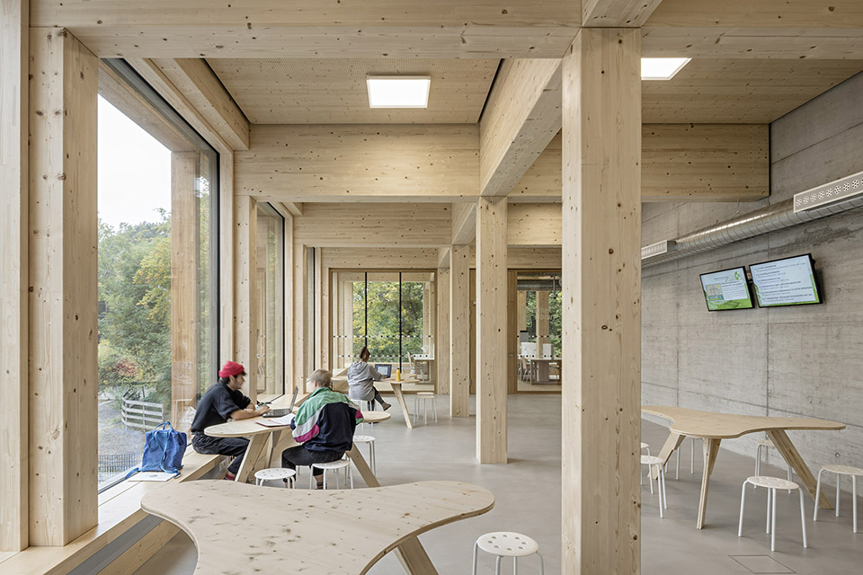 library and seminar centre boku vienna by swap architekten delta