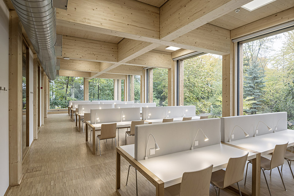 library and seminar centre boku vienna by swap architekten delta