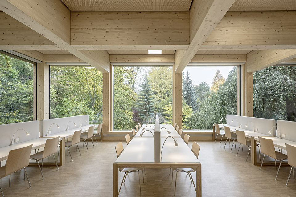 library and seminar centre boku vienna by swap architekten delta