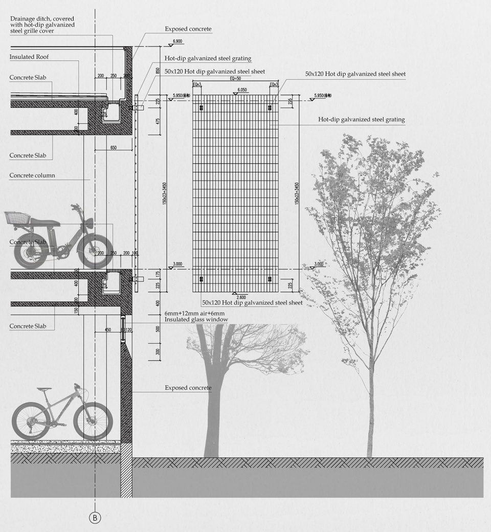 bycicle parking garage china by wangtianyi architects