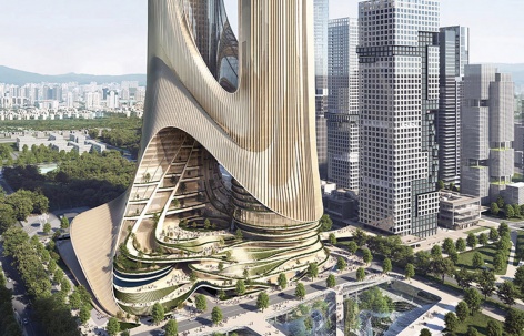 深圳湾超级总部基地C塔竞赛优胜方案 / Zaha Hadid Architects