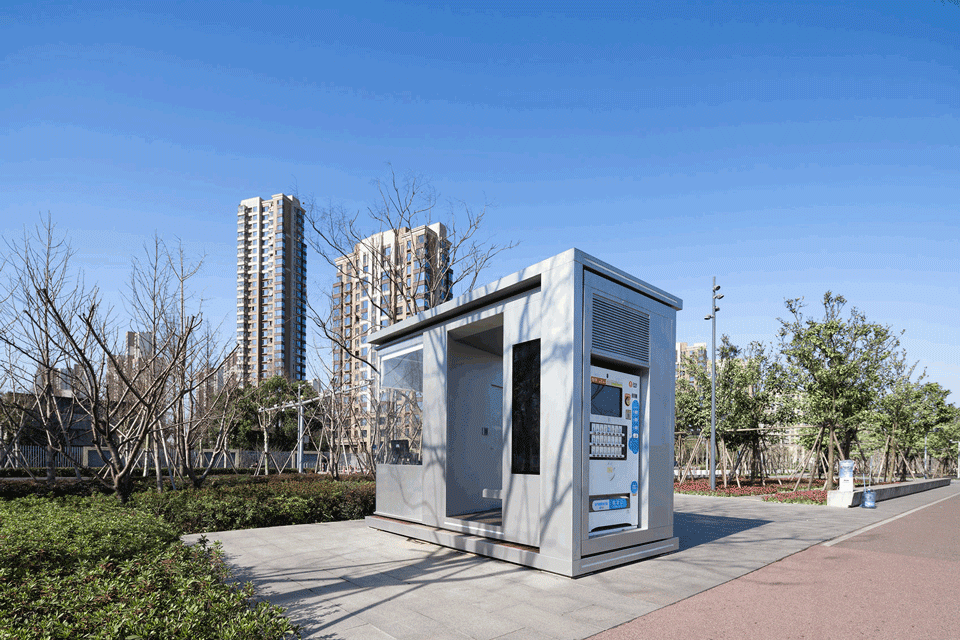 rotatable security kiosk china by nan architects 2