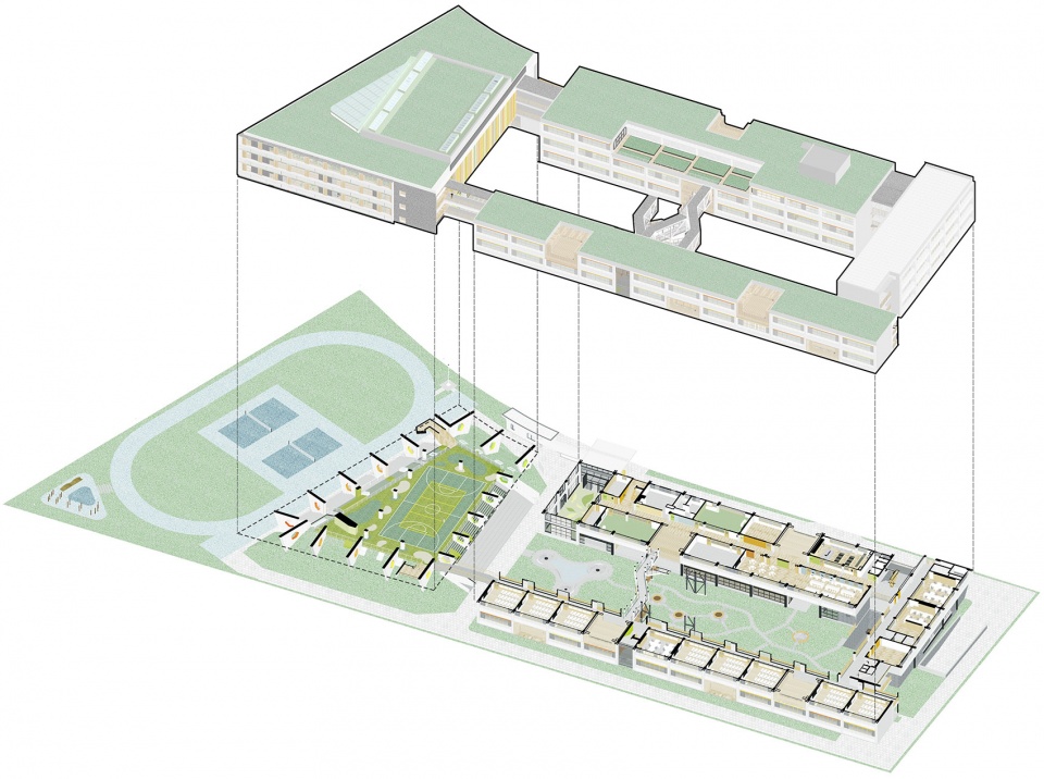 Huazhan Campus of Shanghai Gaoan Road No. 1 Primary School Scenic Architecture Office