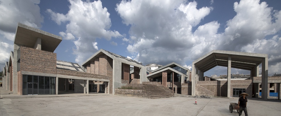 Nomadic space Wantouqiao township center China by WCY Regional Studio