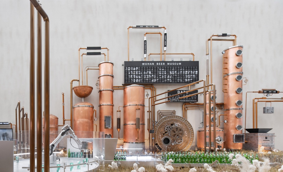 the flow of grain beer museum by waterfrom design