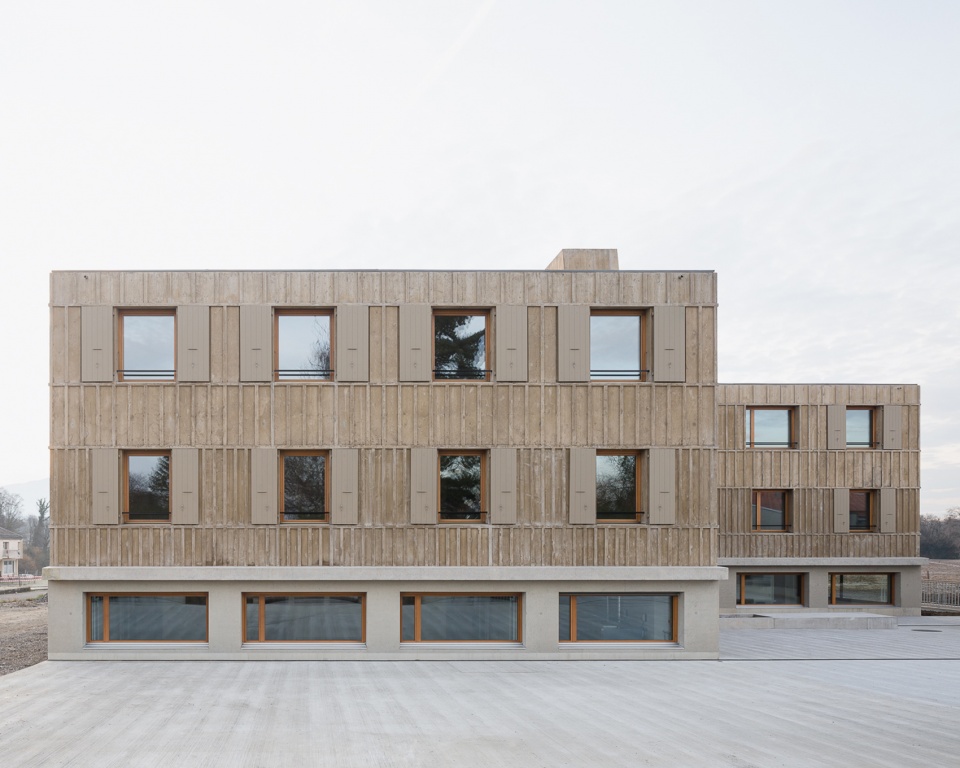 foyer astural chevrens education center by lacroix chessex