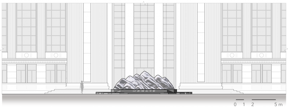 peking academy high school installation by zomozomo