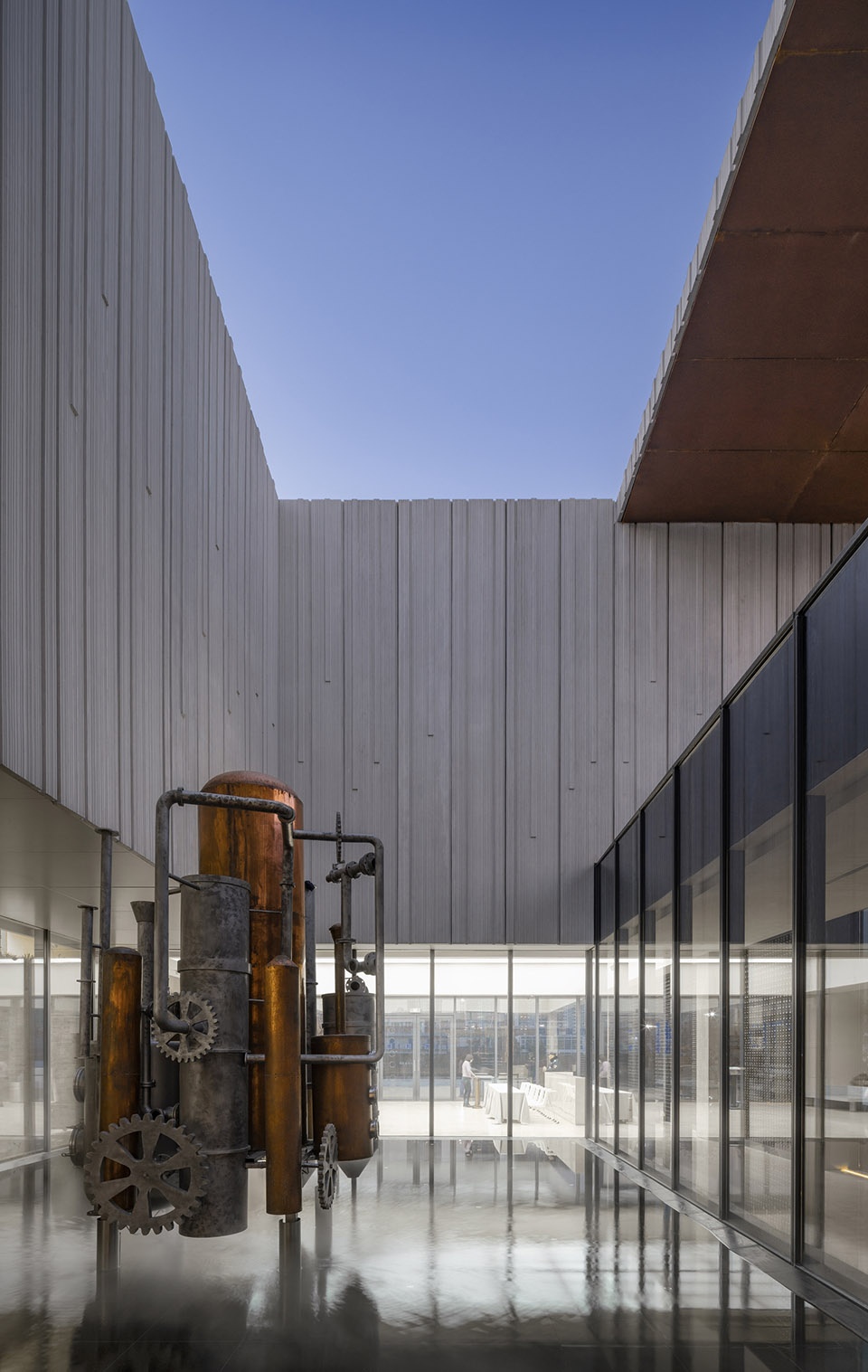 the flow of grain beer museum by waterfrom design