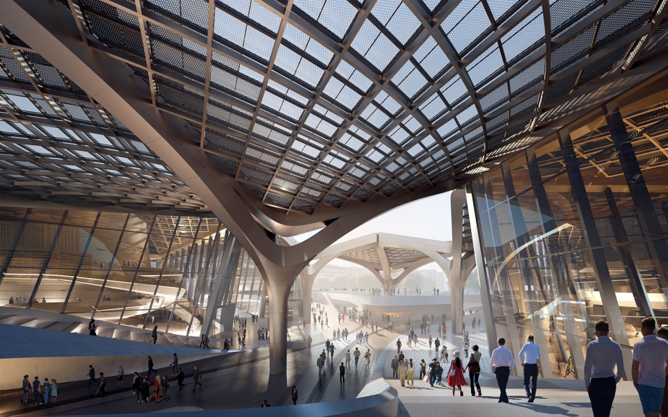 zhuhai jinwan civic art centre china by zaha hadid architects