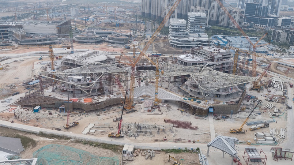 zhuhai jinwan civic art centre china by zaha hadid architects