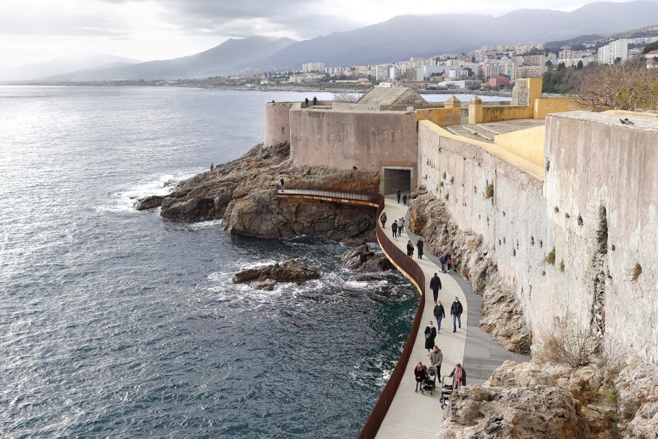 Walkway Aldilonda around the Citadel of Bastia by Dietmar Feichtinger