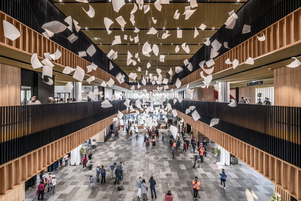 tainan public library by mecanoo mayu architects