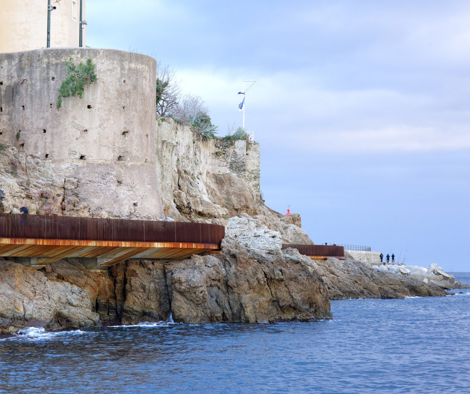 Walkway Aldilonda around the Citadel of Bastia by Dietmar Feichtinger