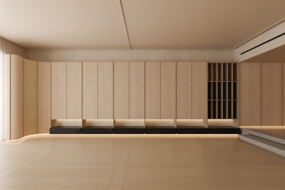 yushe yoga pilates china by yanyu interior design