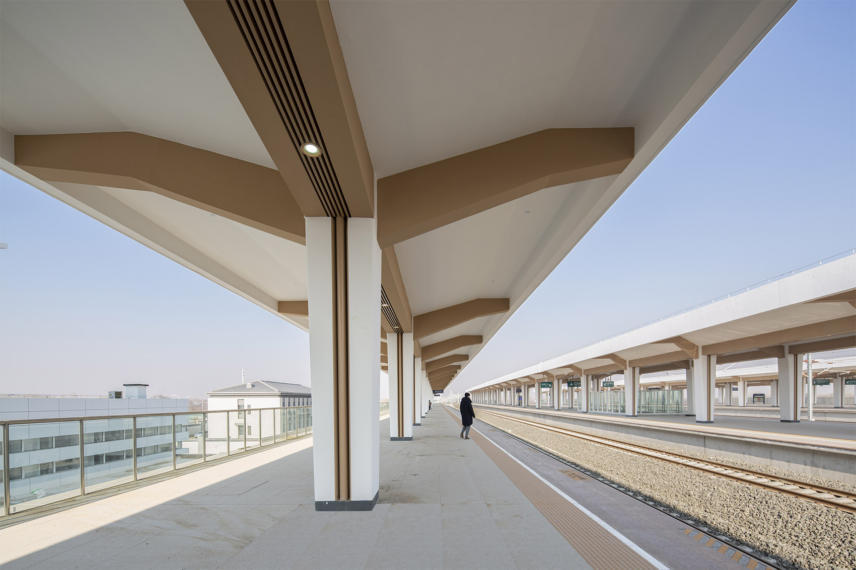 beijing xiongan intercity railway interior design of guan east station bazhou north station by ccdi beijing interior design center