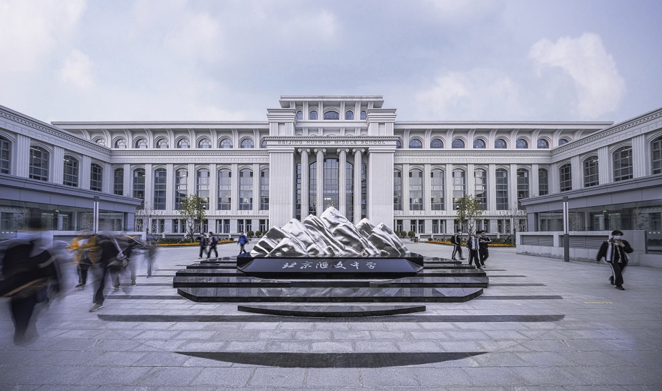 peking academy high school installation by zomozomo