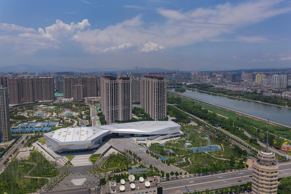 taiyuan binhe sports center expansion and renovation china by china architecture design research group