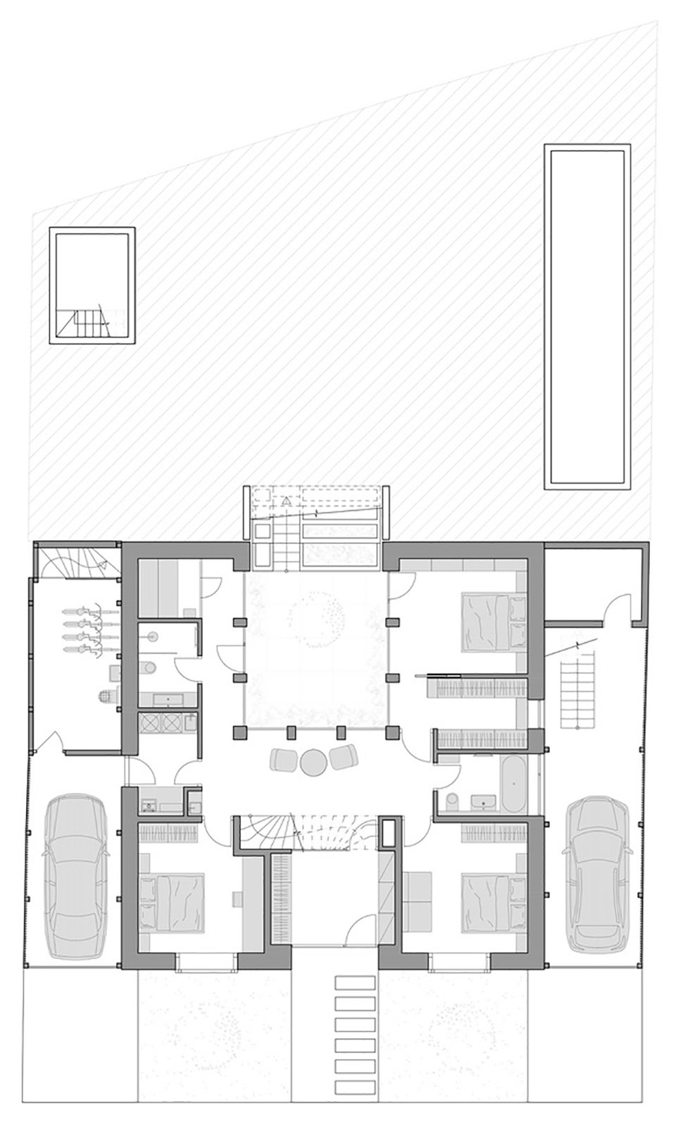 Family House With Atrium by SENAA architekti