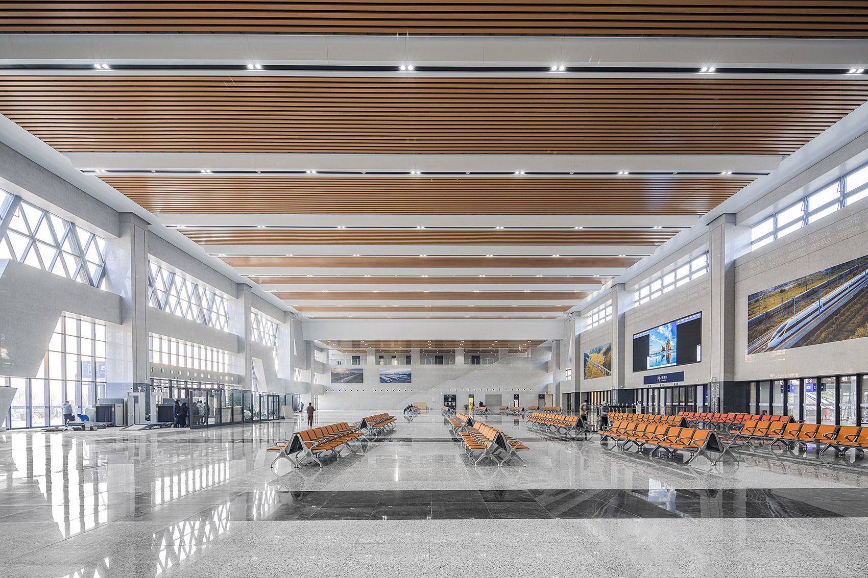 beijing xiongan intercity railway interior design of guan east station bazhou north station by ccdi beijing interior design center