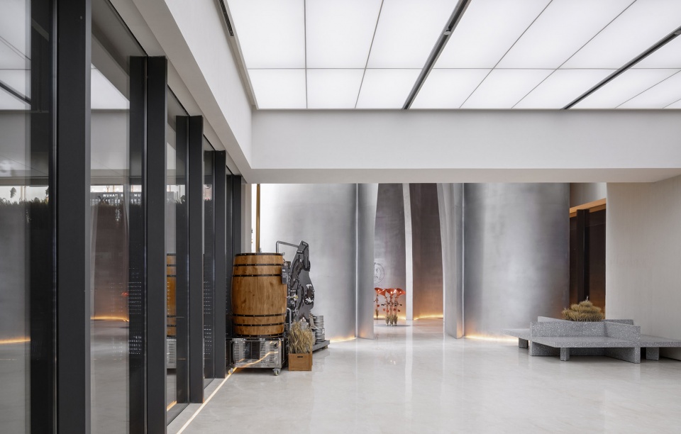 the flow of grain beer museum by waterfrom design