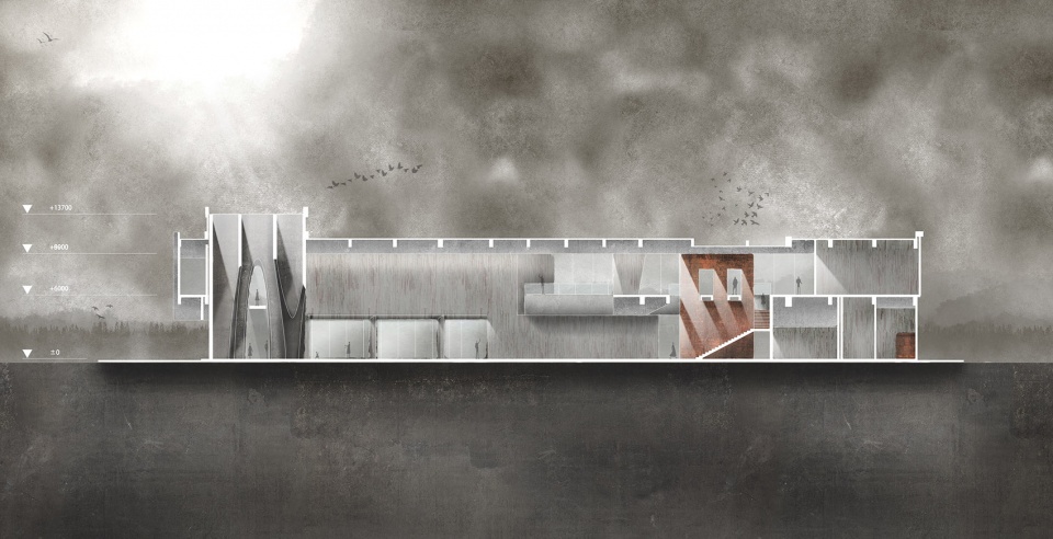 the flow of grain beer museum by waterfrom design