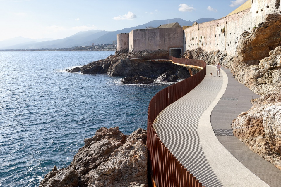 Walkway Aldilonda around the Citadel of Bastia by Dietmar Feichtinger