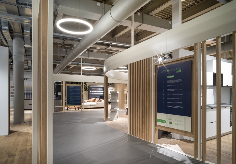 green pea retail park by acc naturale architettura negozio blu architetti
