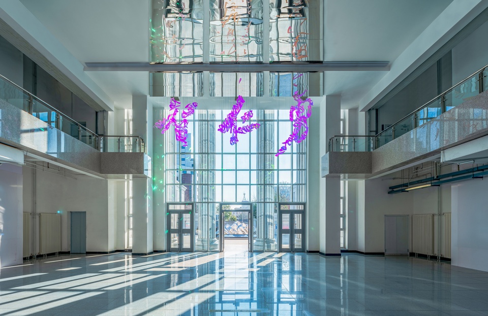 peking academy high school installation by zomozomo