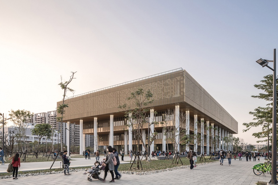 tainan public library by mecanoo mayu architects